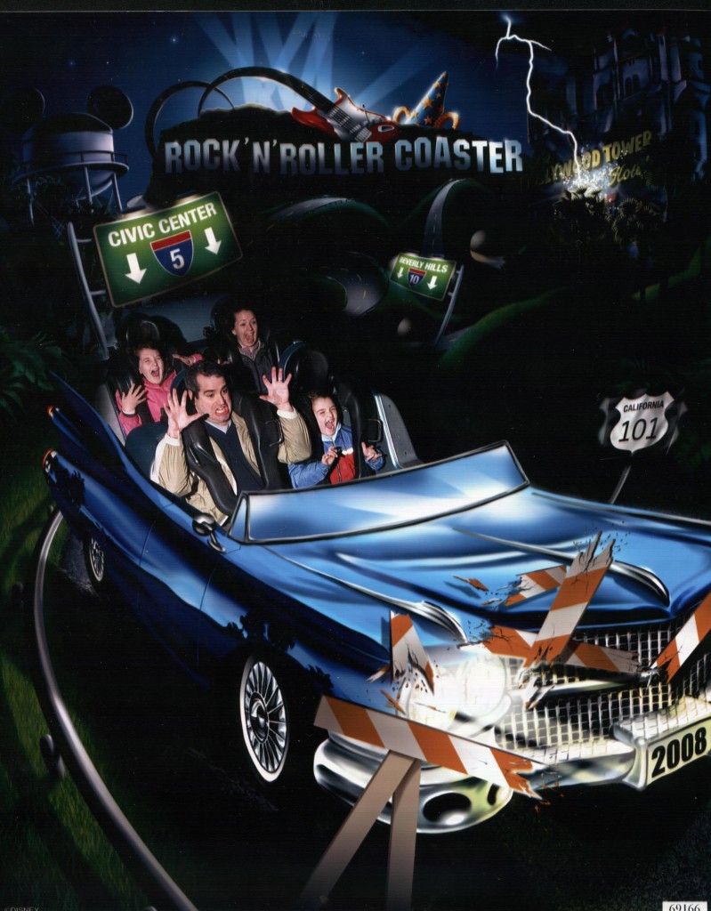 The Fam Riding Rock 'n Roller Coaster at Disney Studios at Walt Disney World