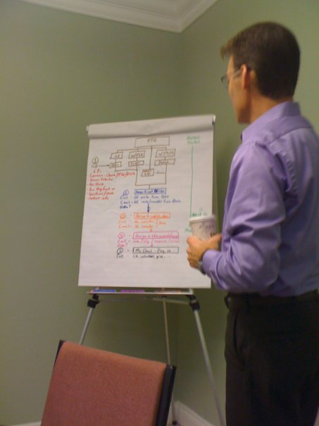 Scott Monnahan and a color-coded flow chart.  Sweet!